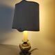 Lampe pied bronze doré style rocaille