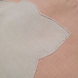 Set of two embroidered tea napkins.