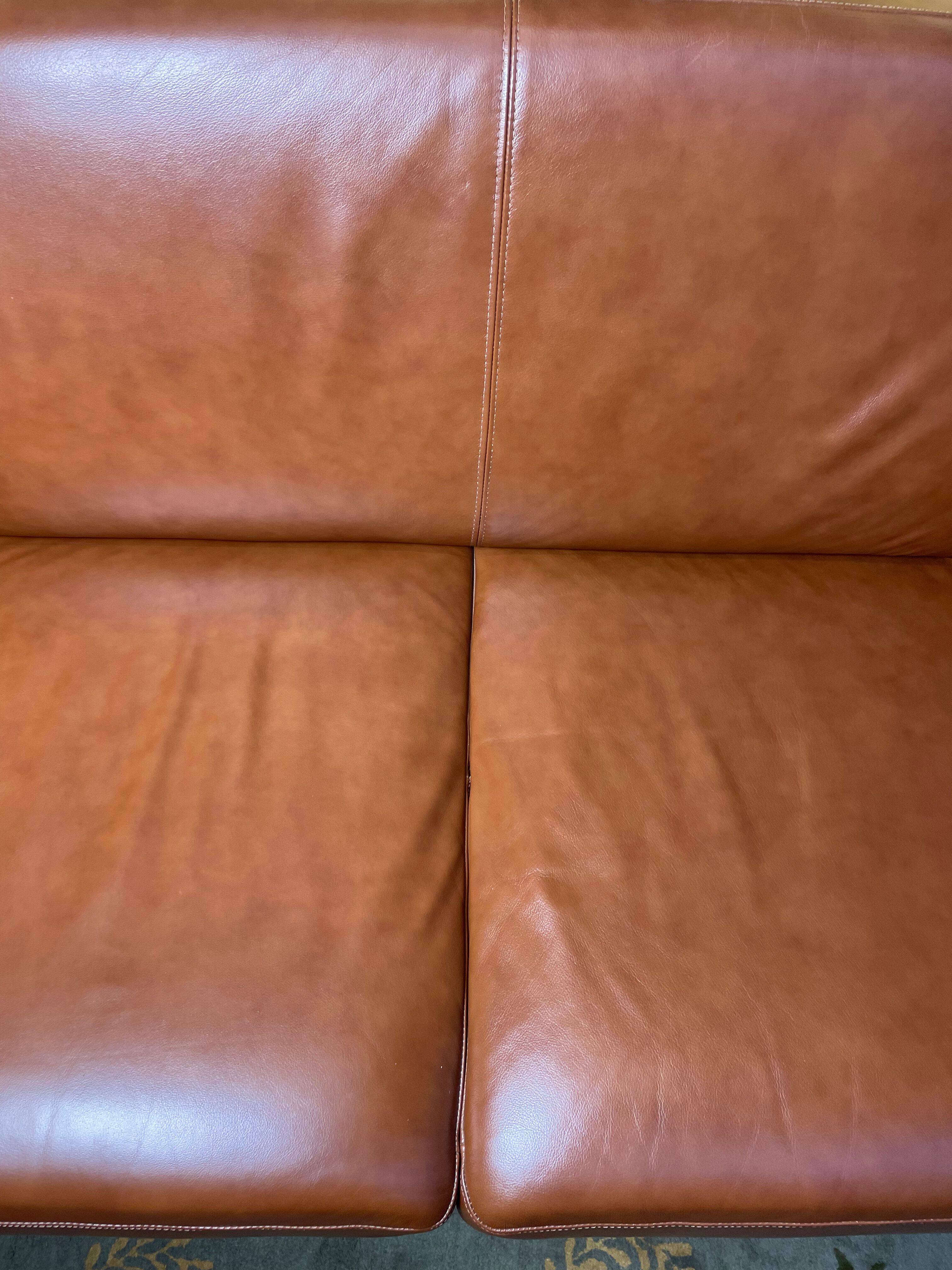 Leather club sofa