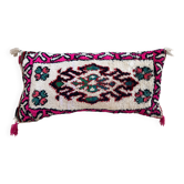 Housse de coussin vintage en laine berbère : Coussin tapis marocain 76x40cm