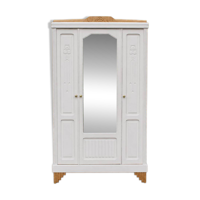 Armoire Art déco de 1932 rénovée – 3 portes et miroir biseauté