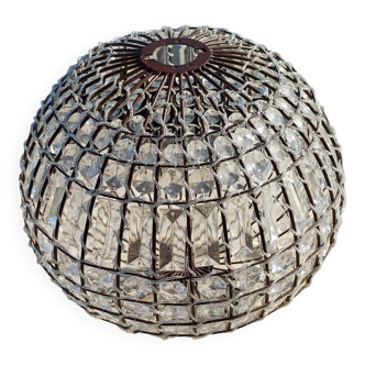 Round chandelier with glass tassels