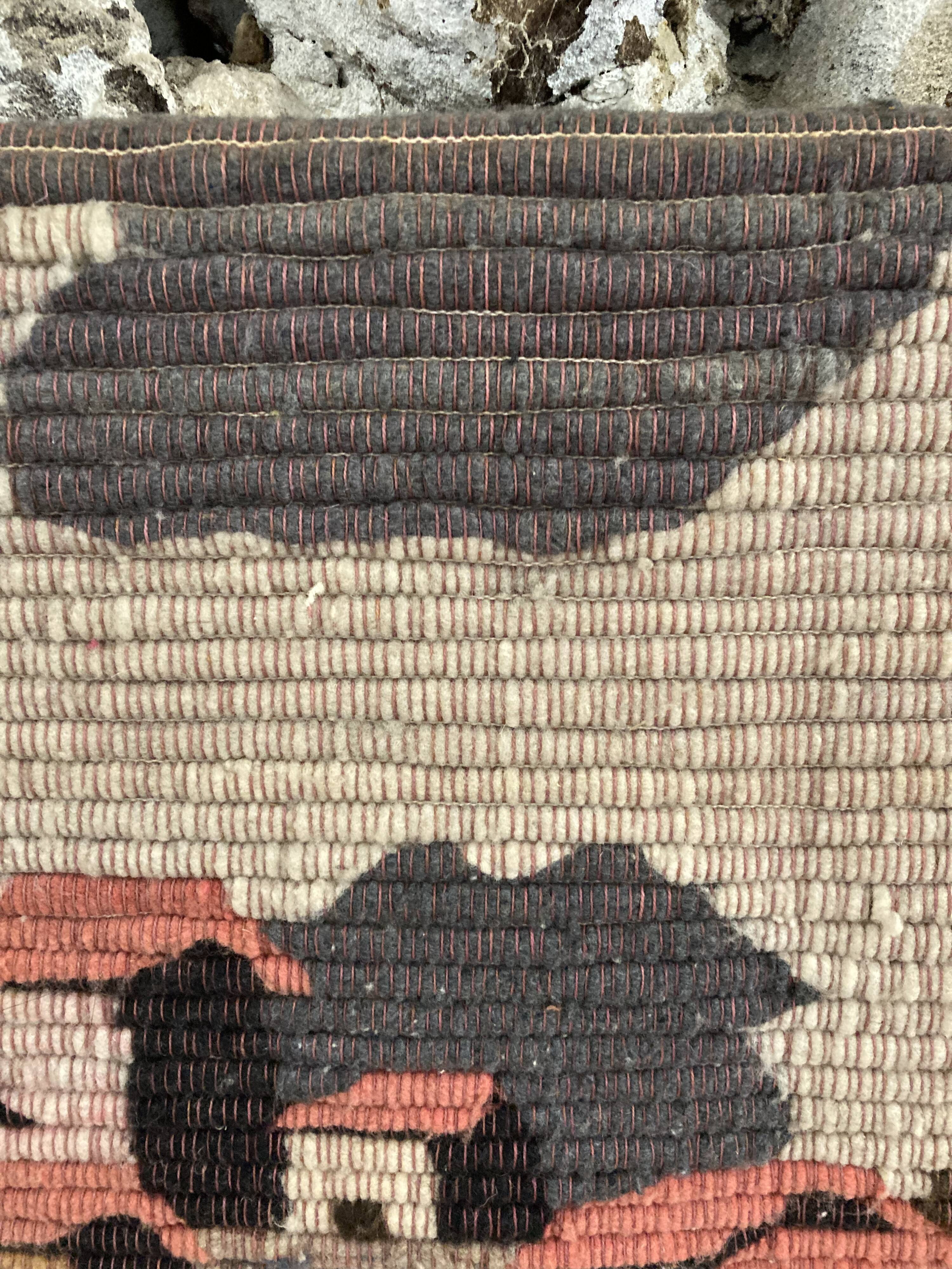 Peruvian tapestry 60/70 in alpaca wool - vintage peruvian handicraft