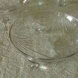 Dessert service salad bowl cut in crystal cut