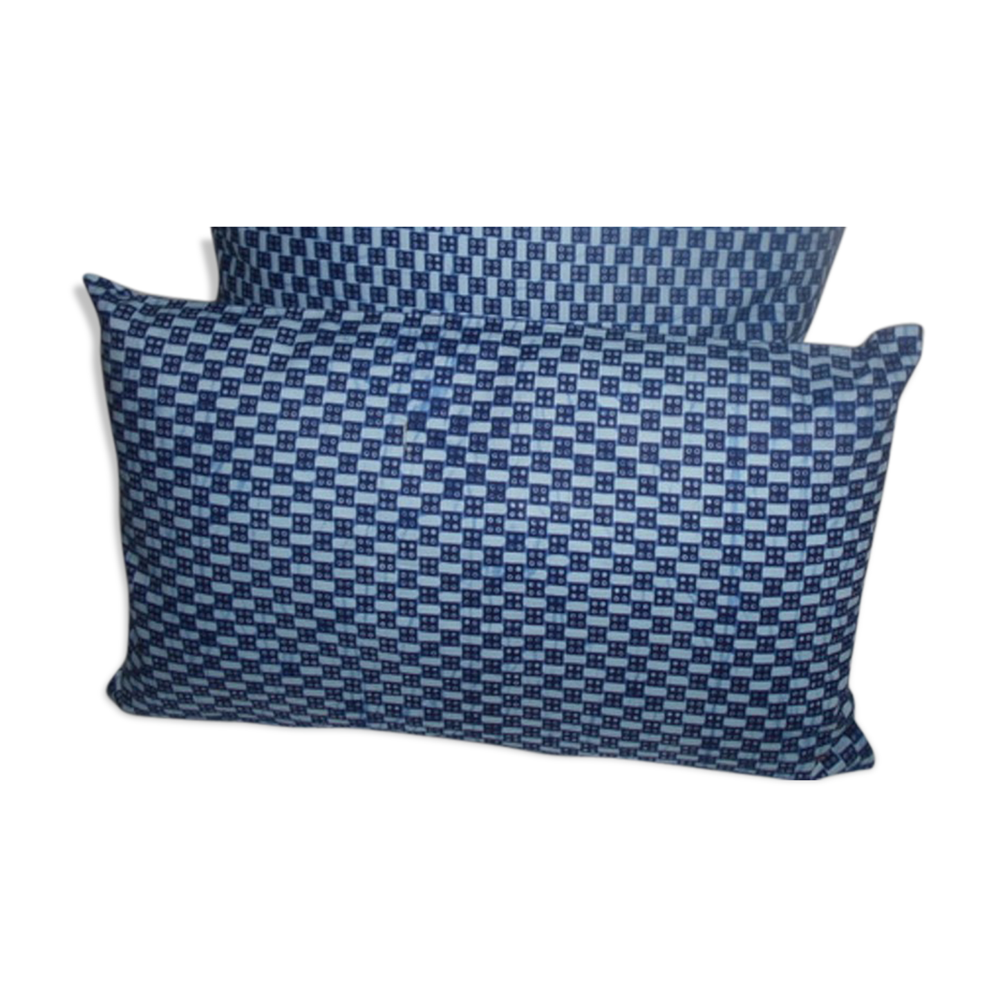 Cover of blue wax cushion 50 x 50 cm