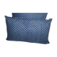 Housse de coussin en wax bleu 50 x 50 cm