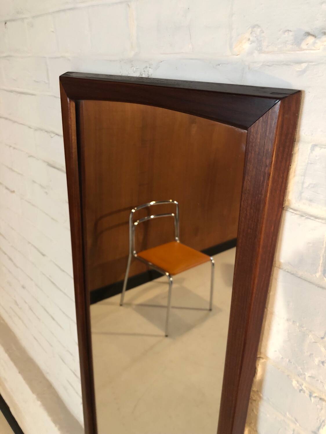 Scandinavian teak mirror circa 1960