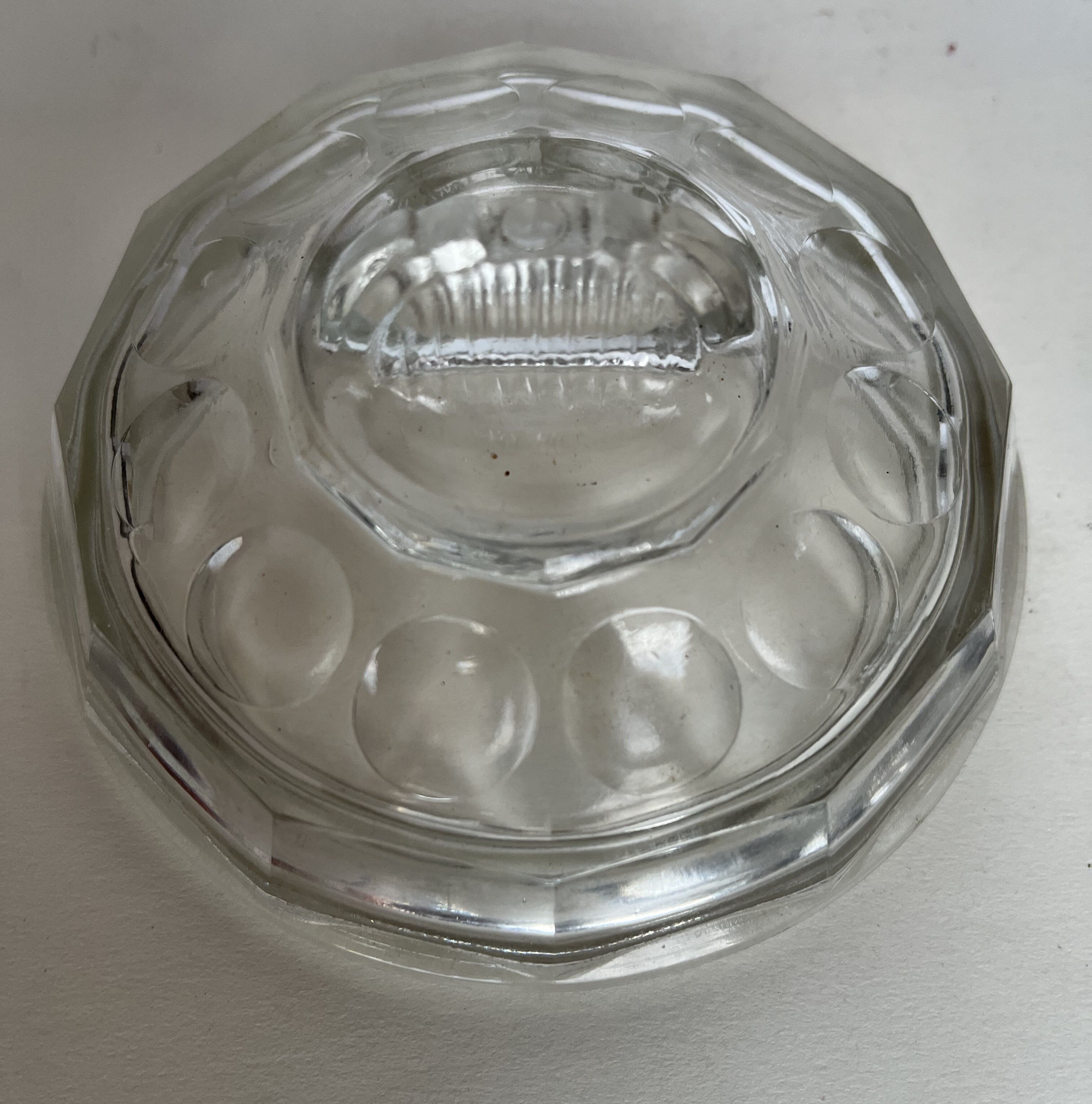 Art deco moulded glass sweetener