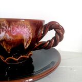 Ceramic lunch cup Vallauris 1960