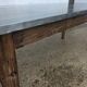 Grande table dessus zinc