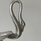 Set of 4 silver-plated swan bowls