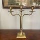 Pair of brass candlesticks