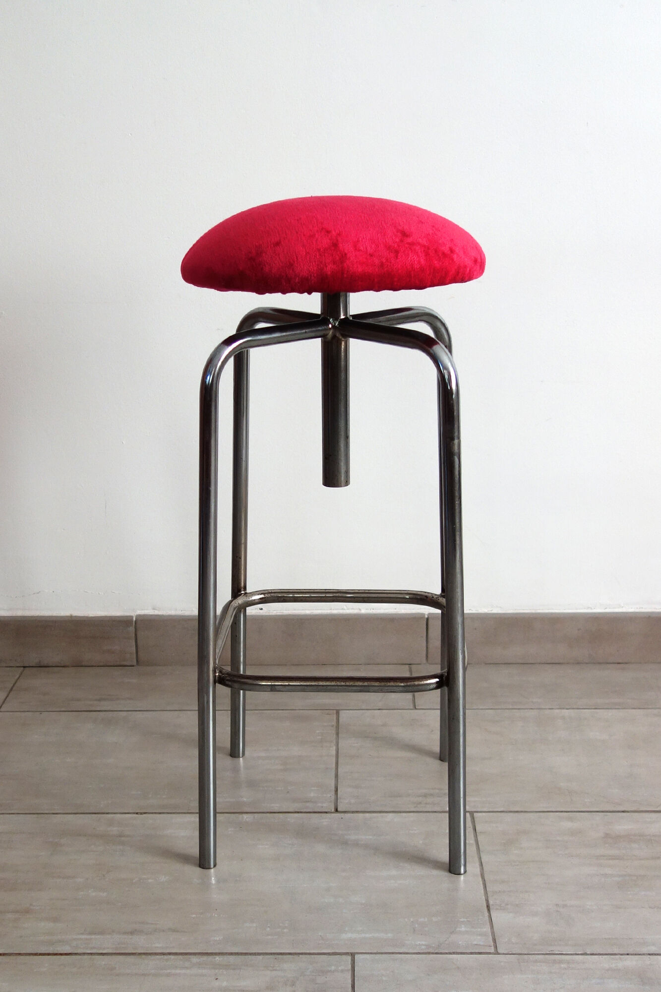 Vintage industrial screw stool