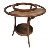 Servant 1900 , Art Nouveau Curved Wooden Bathroom Cabinet