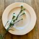 Pink vintage round dish from the digoin manufacture