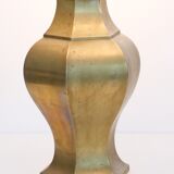 Neoclassical brass lamp large format design italy