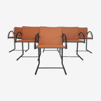 Set of six "Cirkel 1" dining chairs by Karel Boonzaaijer &amp; Pierre Mazairac for Metaform, The Net