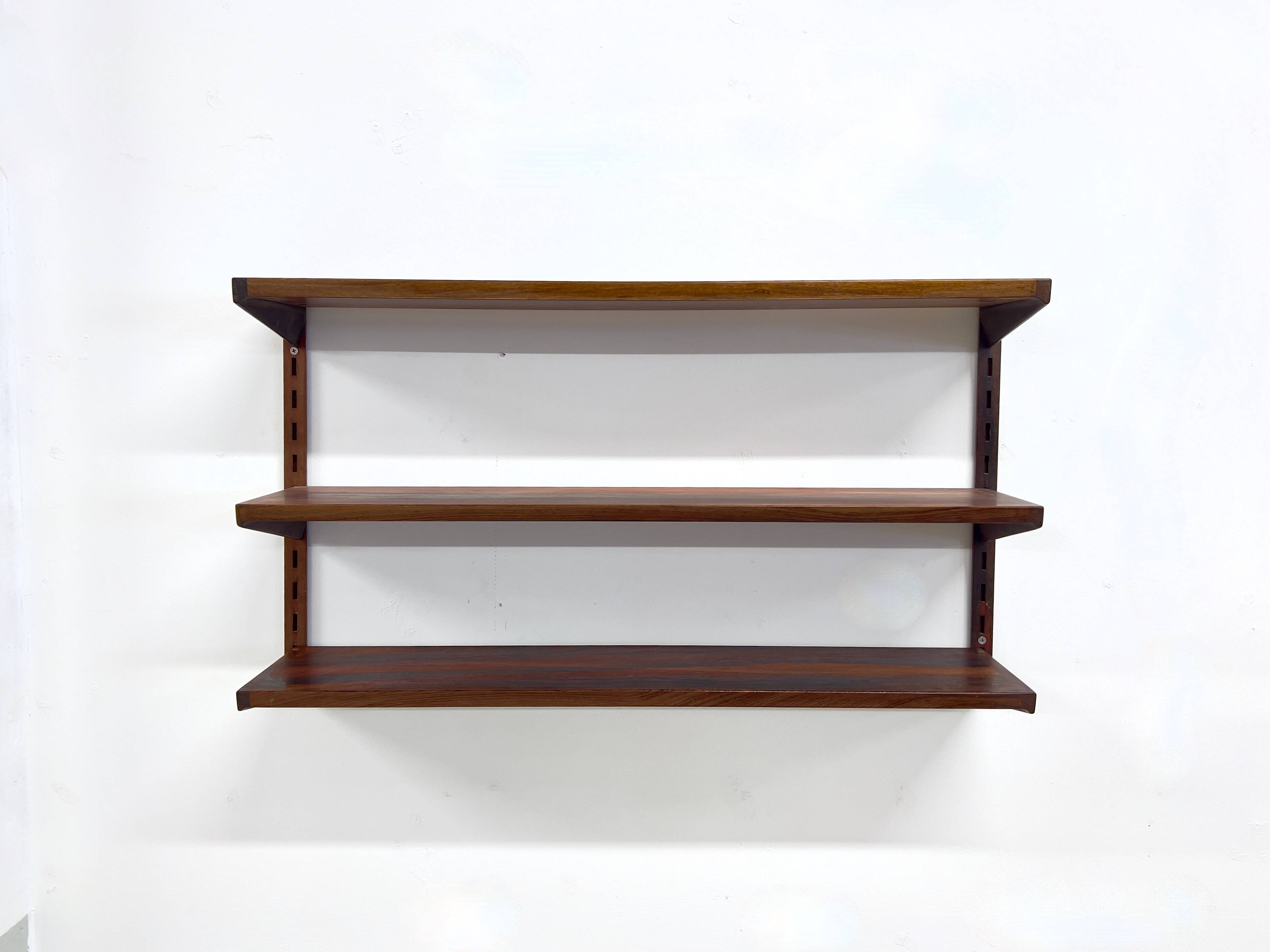 Rosewood Shelves By Kai Kristiansen For Feldballes