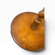 Lampadaire vintage en bois avec abat-jour à franges