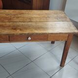 Low table in pine, one drawer