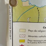 Carte scolaire ancienne