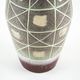 West German ceramic vase with geometric pattern, glazed pottery from the 1970s