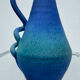 Vintage blue gradient ceramic vase