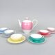 Service à café ou à thé en porcelaine moser, rare, tchécoslovaquie, années 1950, marqué