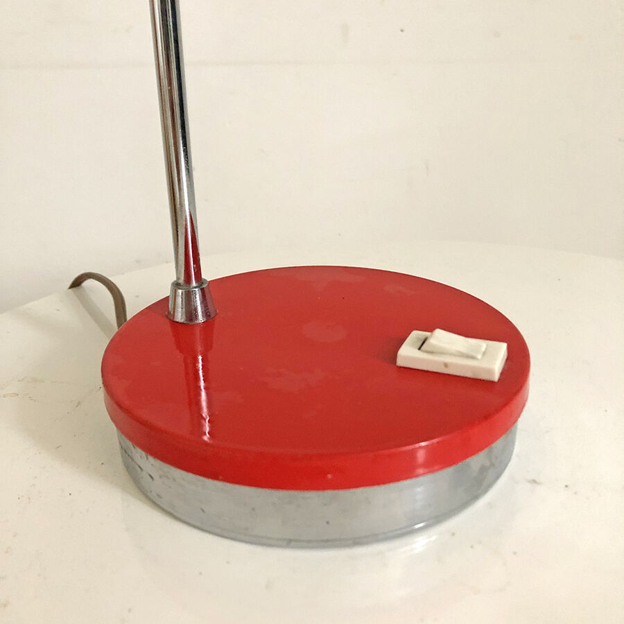 Red vintage eyeball lamp 60