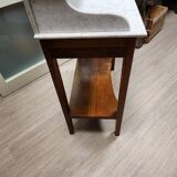 Old dressing table in wood and marble
