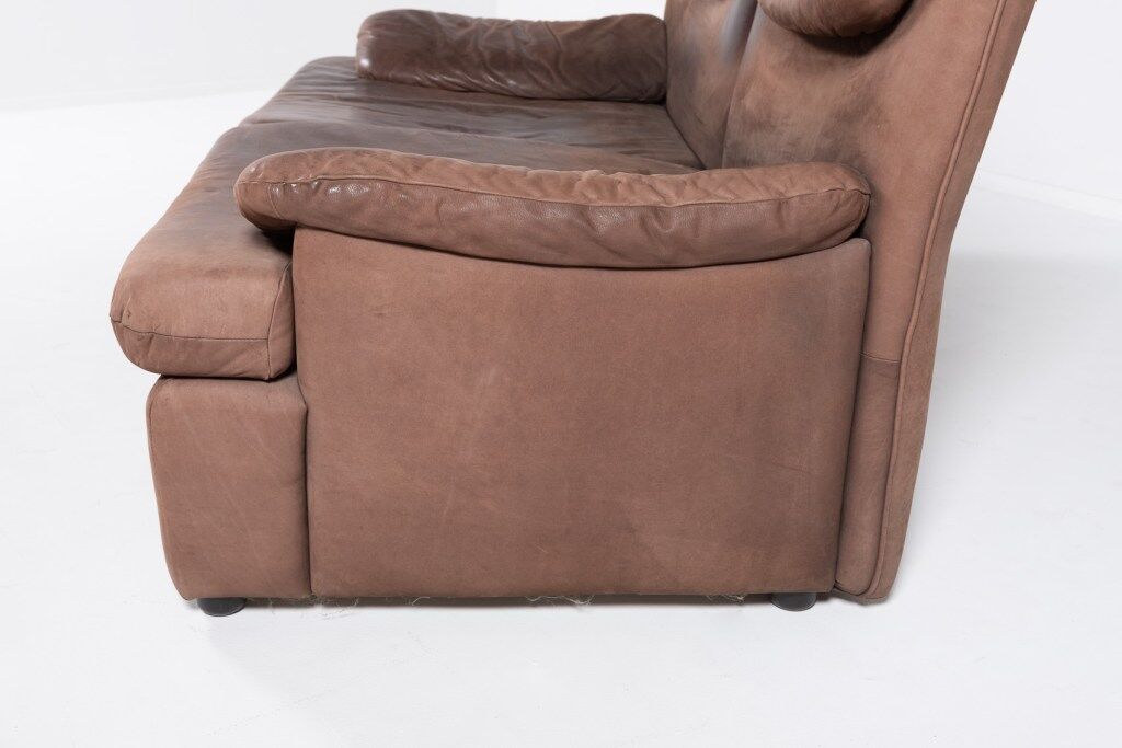 Vintage 2-seater sofa in aniline leather from the 1970s