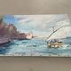 Tableau bord de mer signé