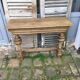 Lightened rustic oak console