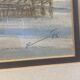 Painting on framed paper