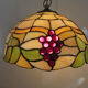 Art deco pendant lamp in glass paste 70s