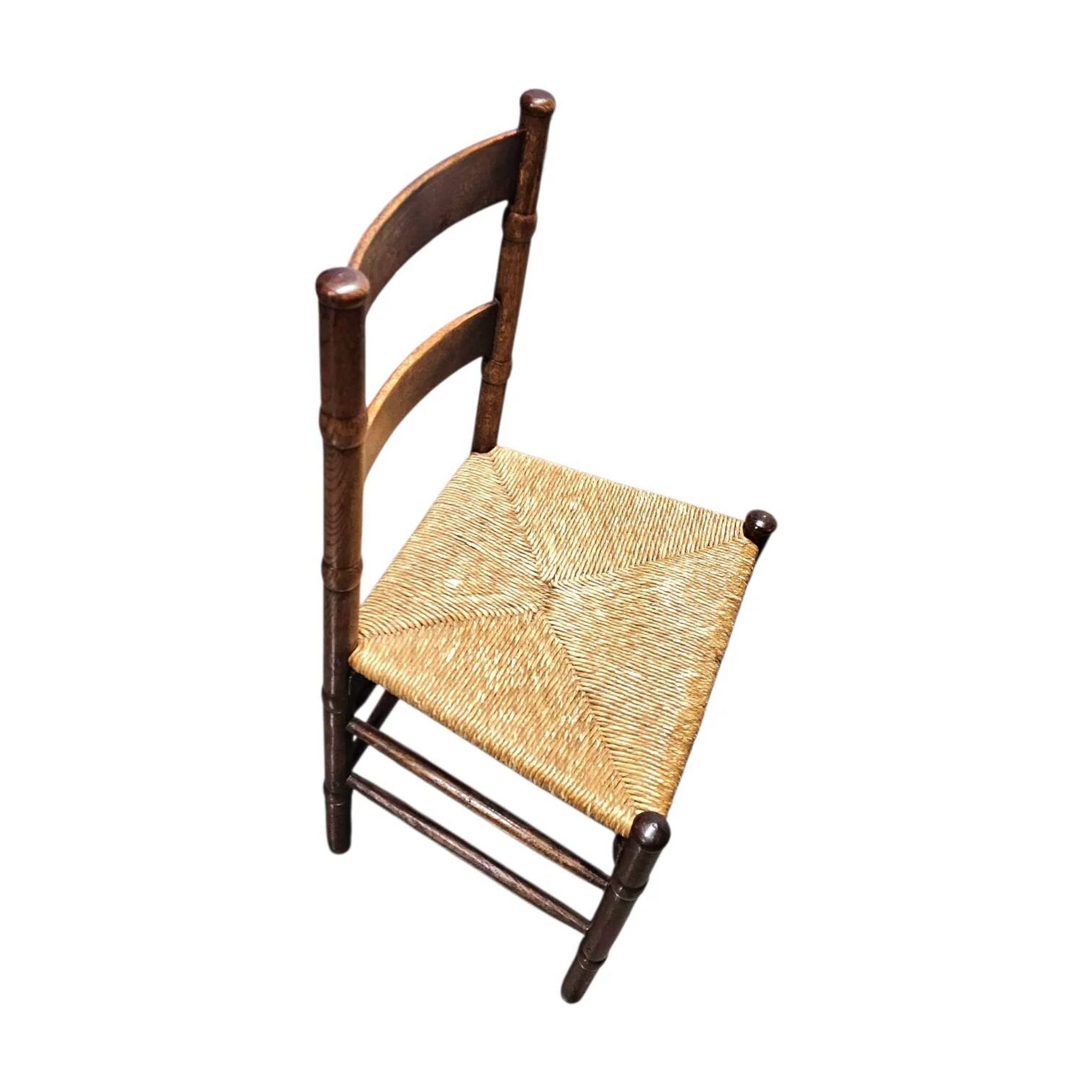 2 chaises en osier Art Déco / École d'Amsterdam / Jac Levee / milieu du siècle