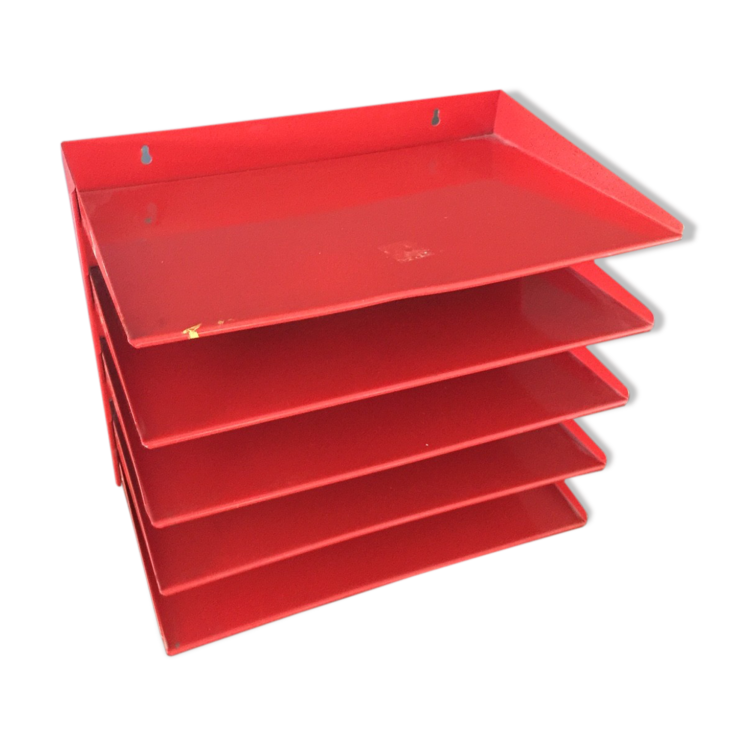 Red vintage vintage metal sorter
