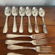 Set of silver-plated cutlery