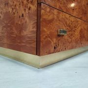 Vintage drawer chest in amboyna burl, 1970s