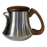 Rémy Letang stainless steel teapot, vintage design, 60s and 70s