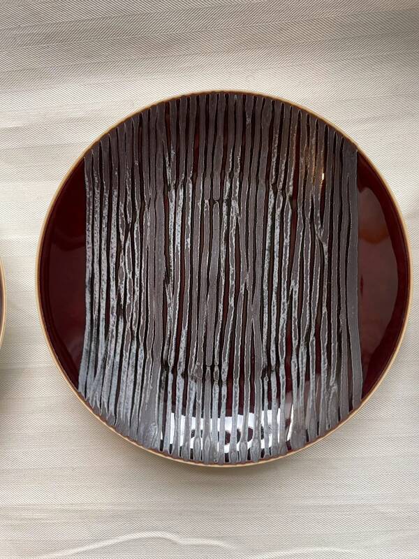 5 bread plates 16 cm vintage chrome yellow