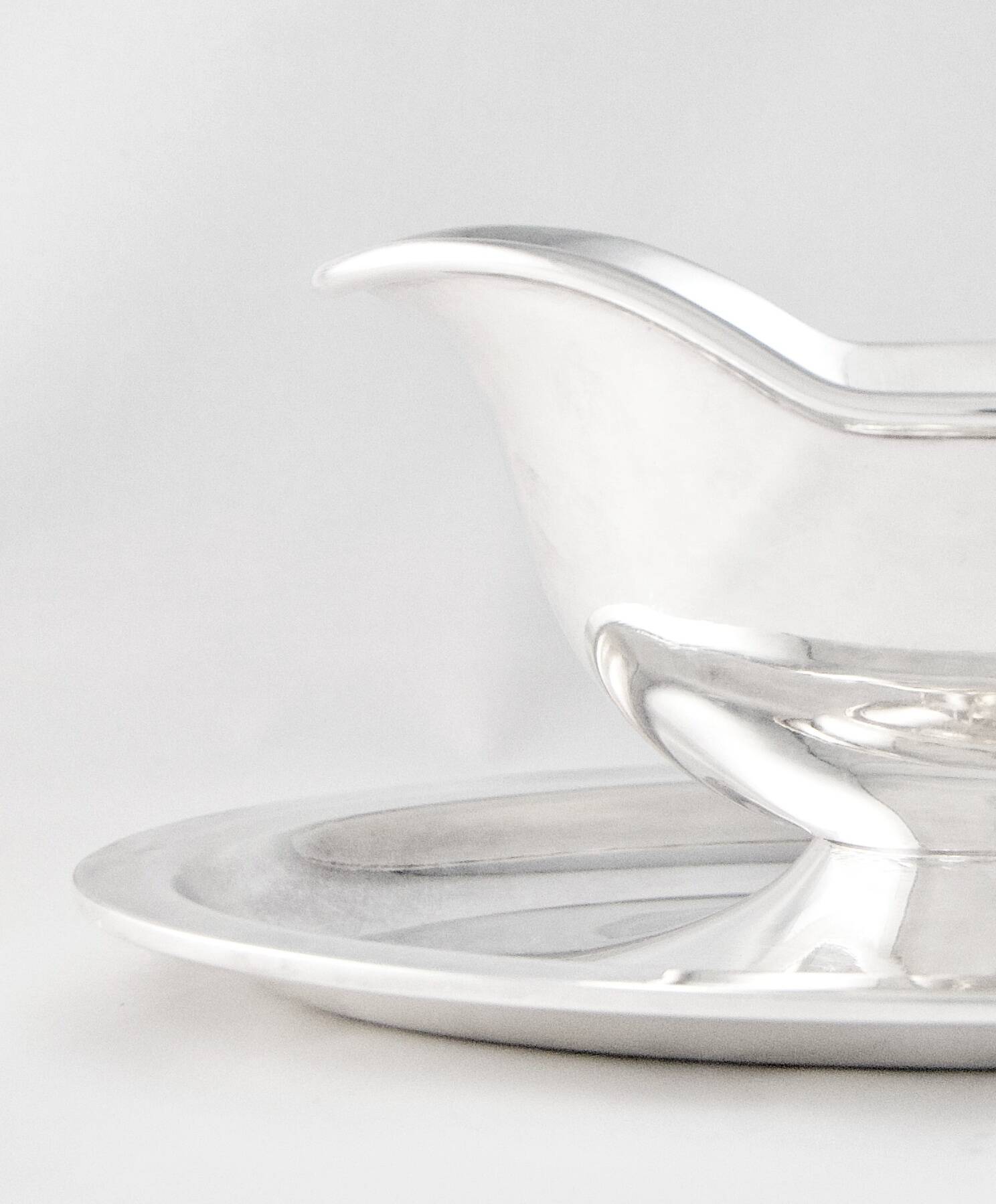 CHRISTOFLE – Atlante model silver-plated metal sauce boat