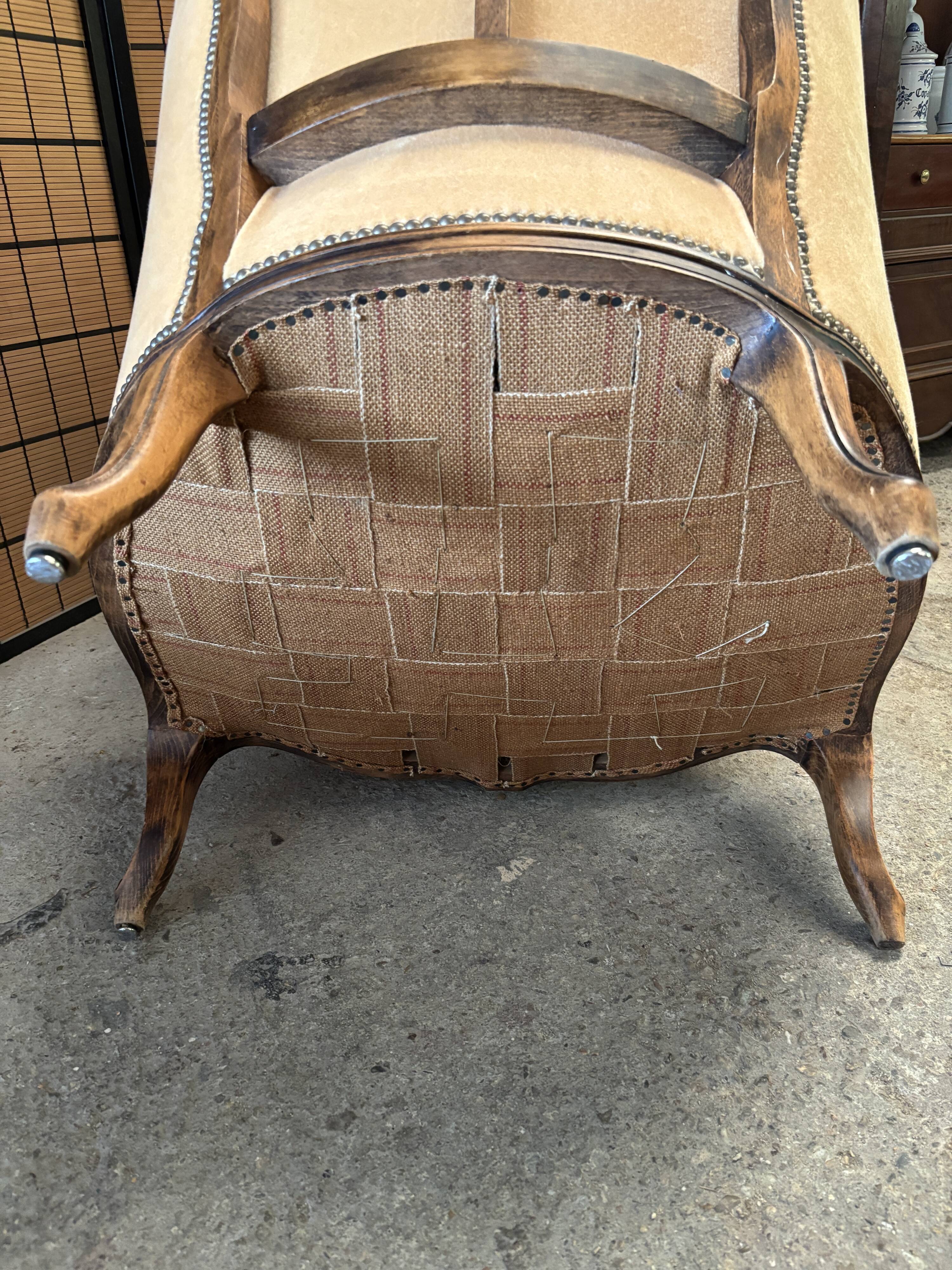 Pair of bergère armchairs