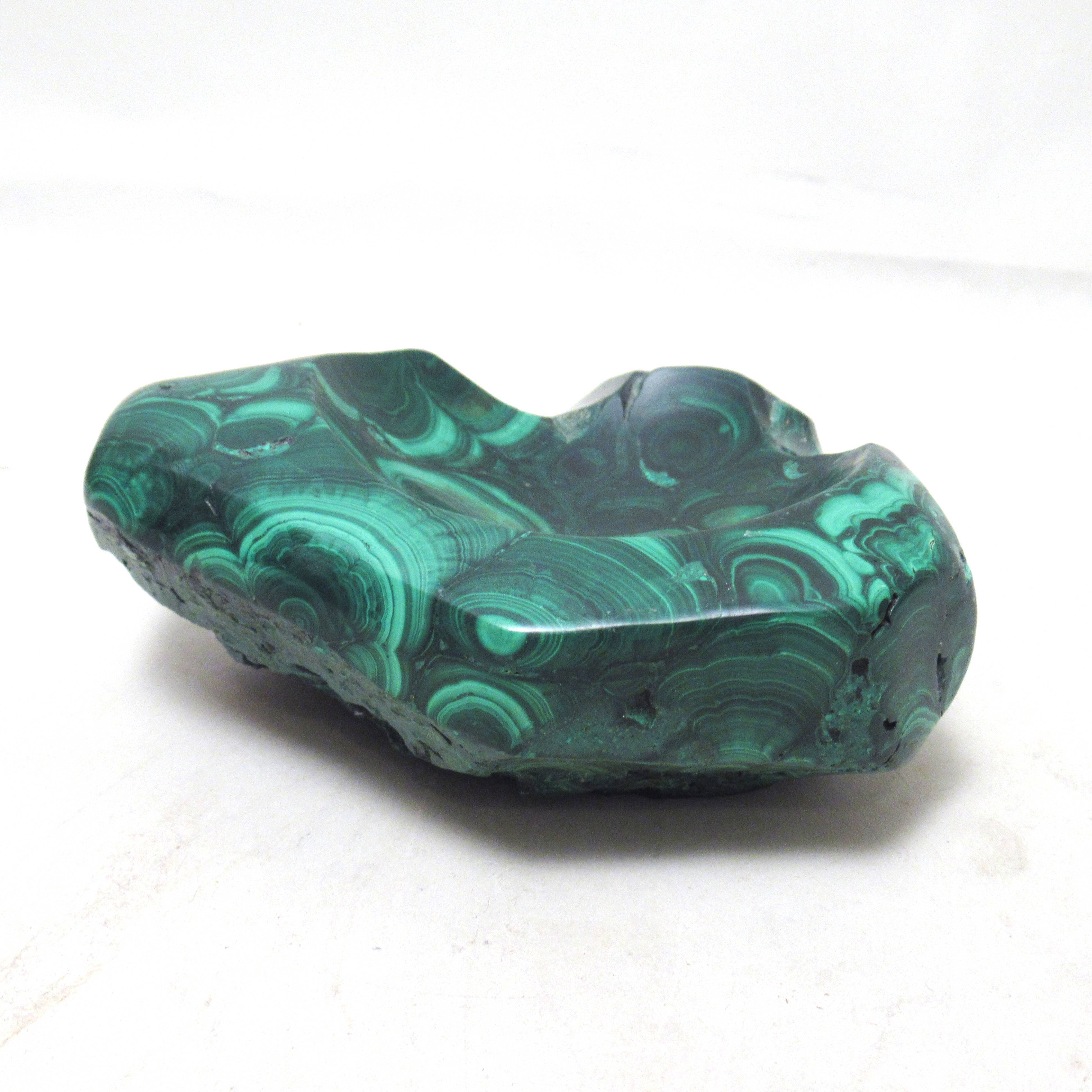 Malachite ashtray