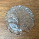 Vintage Swedish glass plate Eden by Orrefors, 1970s.