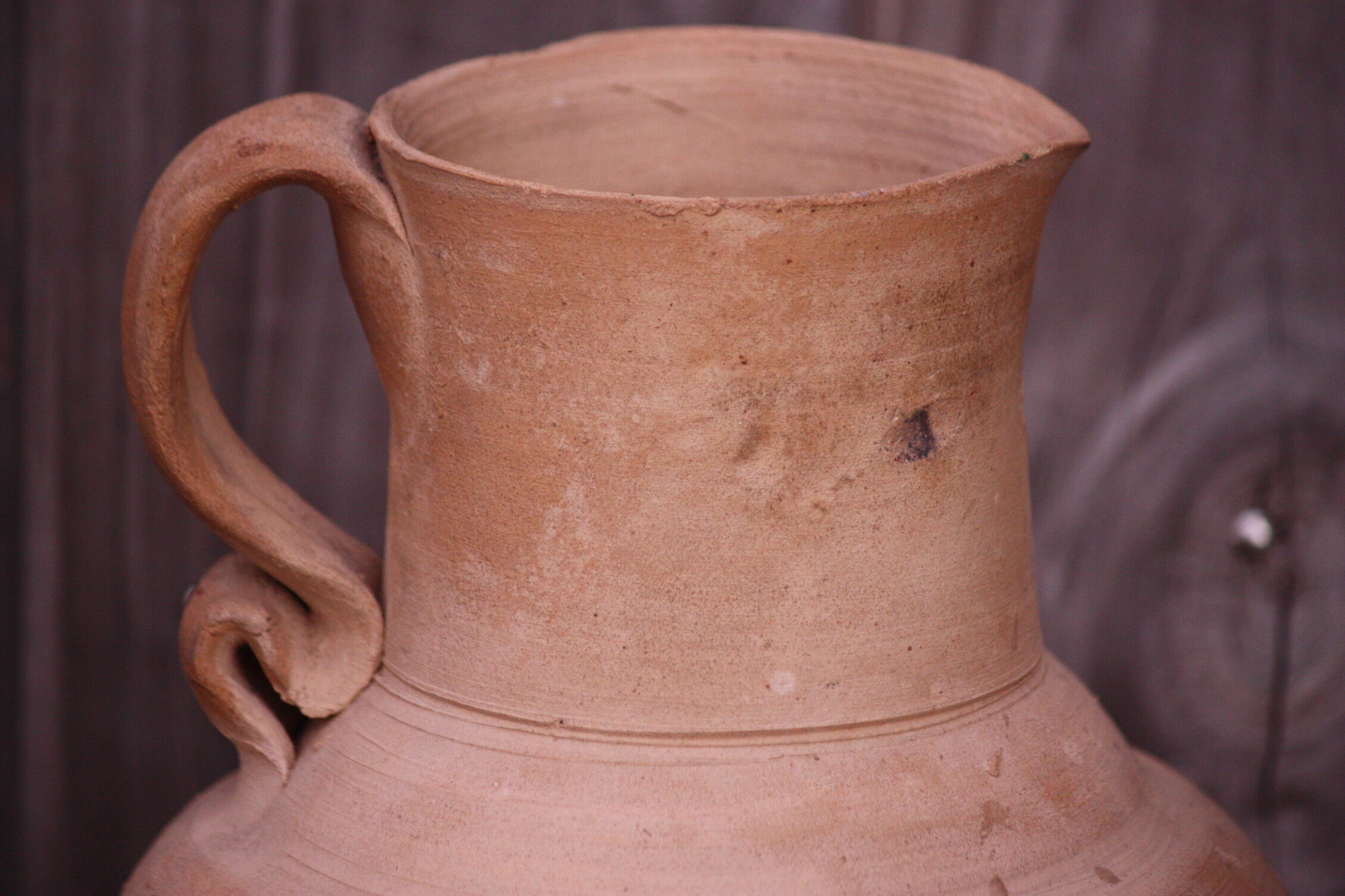Terracotta pitcher