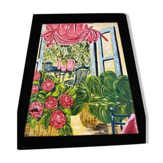 Painted canvas