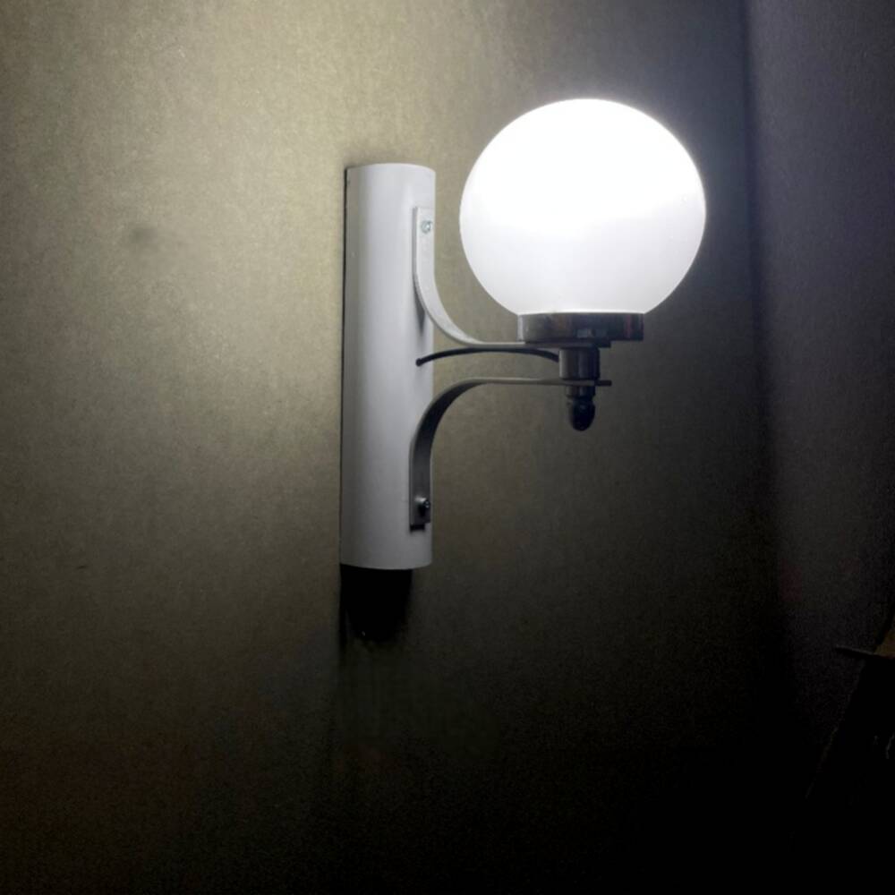 Opaline white glass wall sconce light