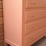 vintage salmon chest of drawers