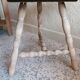 Table d'appoint ronde basse rénovée